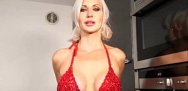  British Big Boobs Jennifer Jade encourages you to jerk off with her instructions